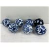 Image 1 : Blue & White Ceramic Orbs