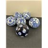 Image 1 : Blue & White Ceramic Orbs