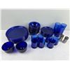 Image 1 : Blue Glass Dish Set