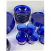 Image 2 : Blue Glass Dish Set