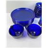 Image 3 : Blue Glass Dish Set
