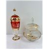 Image 1 : Ornate Lidded Glass Jars