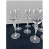 Image 2 : Crystal Glasses with Frosted Ballerina Stems