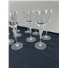 Image 3 : Crystal Glasses with Frosted Ballerina Stems