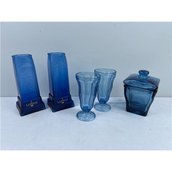 Blue Glassware