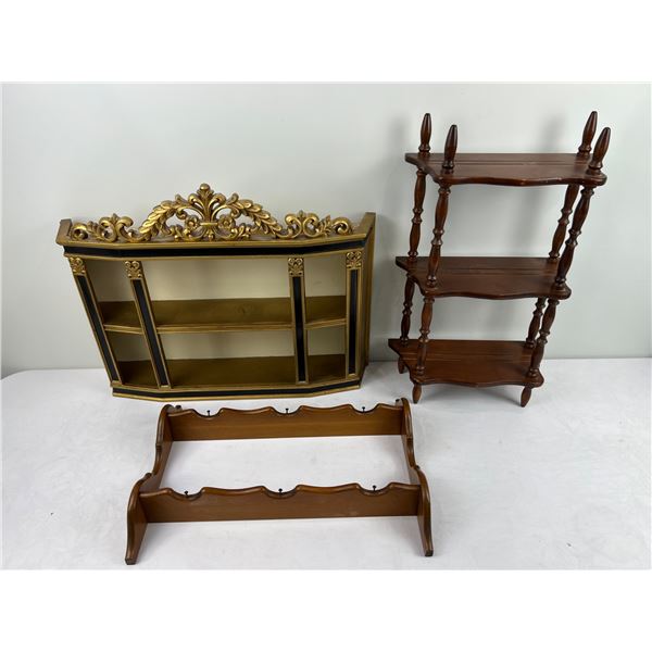 Trio of Display Shelf's