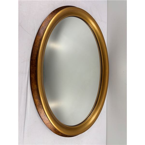 Bombay Gold Leaf Oval Mirror
