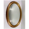 Image 1 : Bombay Gold Leaf Oval Mirror