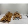 Image 1 : Assortment of Wooden Hangers