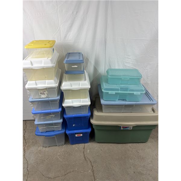 Assortment of Storage Totes
