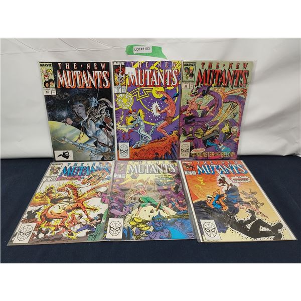 Assorted New Mutants Comics #63, 66 (KEY), 76, 77, 79, 83