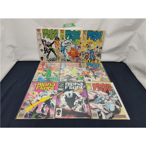 Assorted Alpha Flight Comics (1980s) #37, 38, 39, 41 (KEY), 42, 43, 44, 45, 46