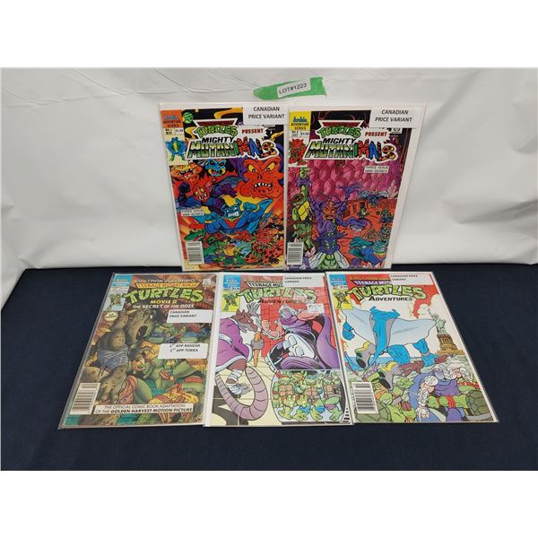 Assorted TMNT Comics Canadian Price Variants (1990s)