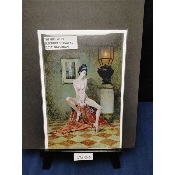 Minky Woodcock: The Girl Who Electrified Tesla #1 (2021) Robert McGinnis Virgin Variant