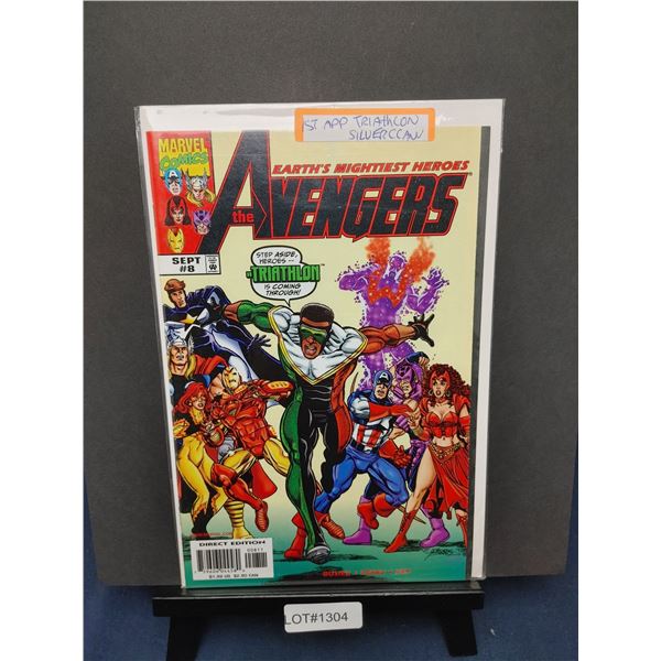The Avengers #8 (1998) KEY, 1st Appearance Triathlon and Silverclaw