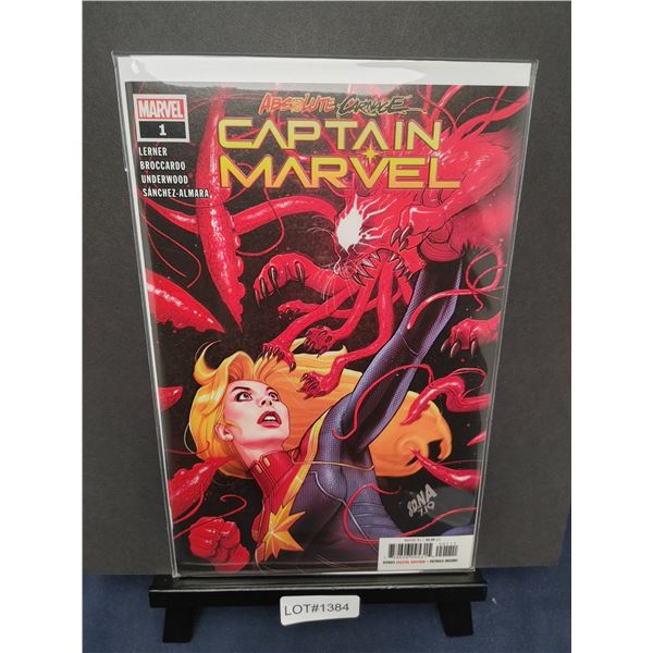 Absolute Carnage: Captain Marvel #1 (2019) KEY, 1st Appearance Chewy as the Carnage Symbiote