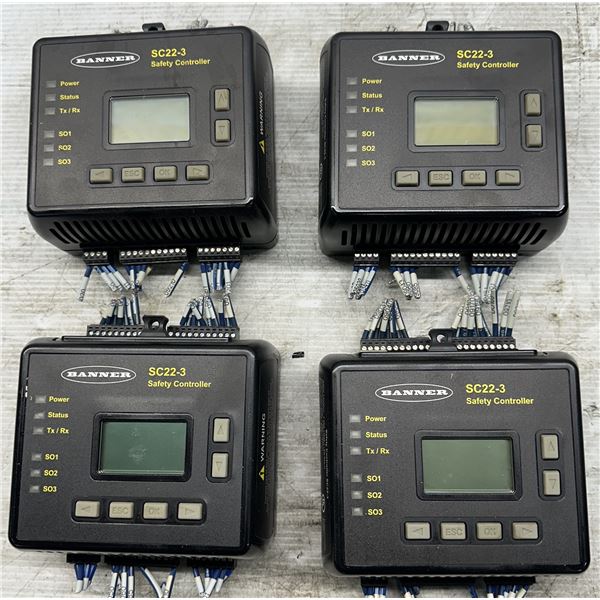 (4) Banner #SC22-3 Safety Controllers