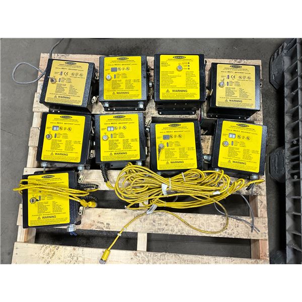 Lot of (9) Misc. Banner Mini-Screen Control Boxes