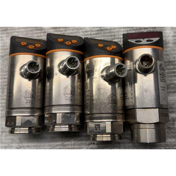 Lot of (4) ifm Sensors 3-#PN7070 & 1-#PN5201