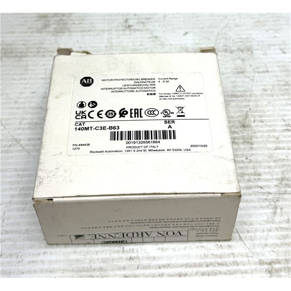 Allen-Bradley #140MT-C3E-B63 Circuit Breaker