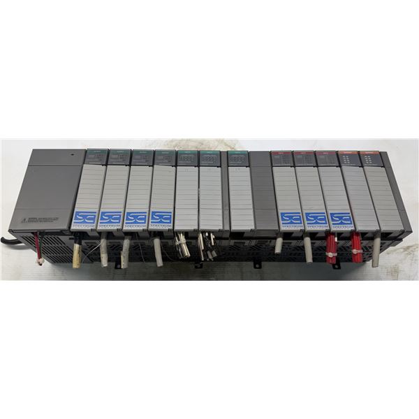 Allen Bradley #1746-A13 Slot Rack Full w/#1746-P2 Power Supply & Modules