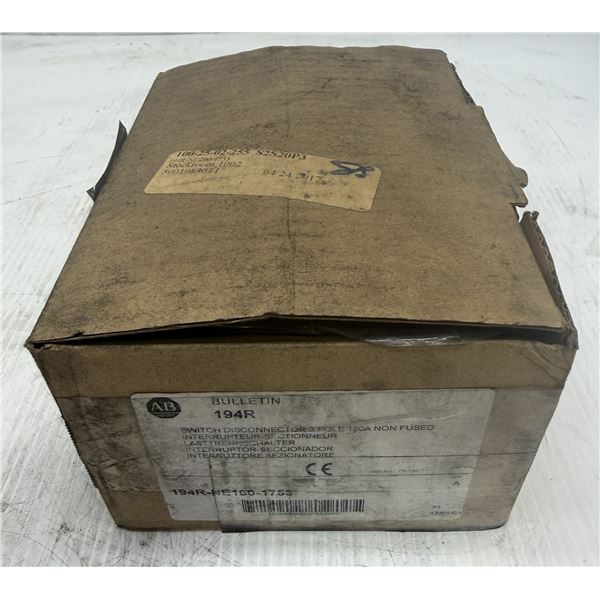 Allen-Bradley #194R-NE160-1753 Disconnector Switch 3 Pole, 160A, Non-Fused