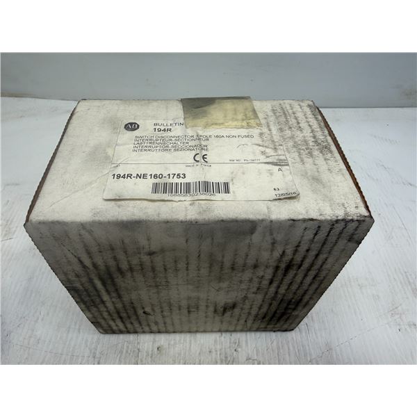 Allen-Bradley #194R-NE160-1753 Disconnector Switch 3 Pole, 160A, Non-Fused
