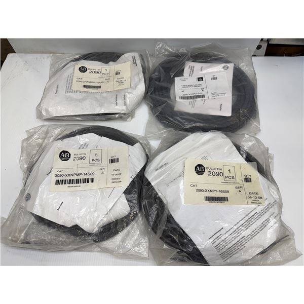 Lot of (4) Allen-Bradley Cables