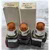 Image 2 : Lot of (5) Allen Bradley Pilot Lights 2-#800T-QT24R / 3-#800T-PT16