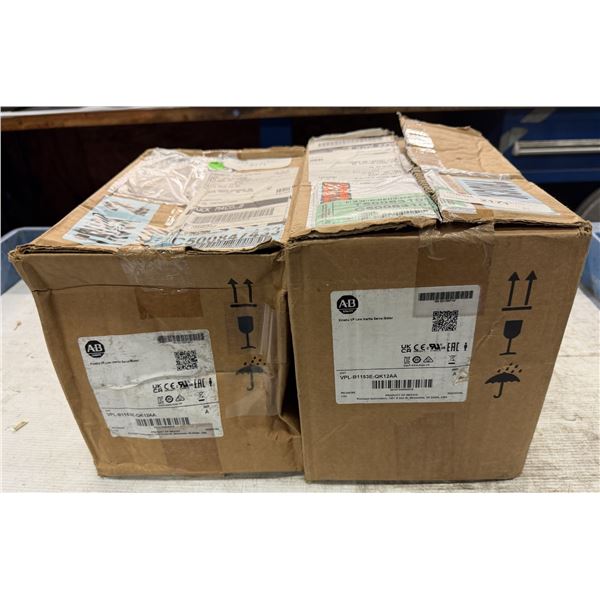 (2) Allen Bradley #VPL-B1153E-QK12AA Servo Motors