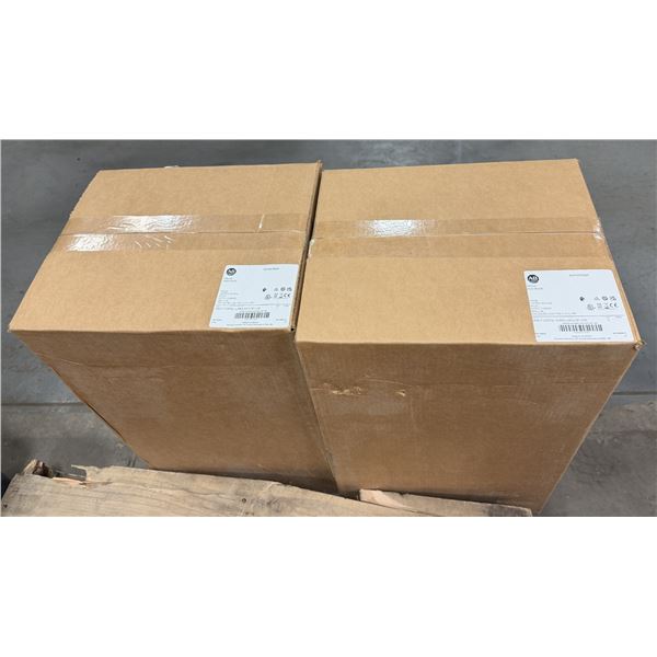 (2) Allen Bradley #284E-FVD2P3Z-10-RRG-SBG-DB1-EMI ArmorStart Drives