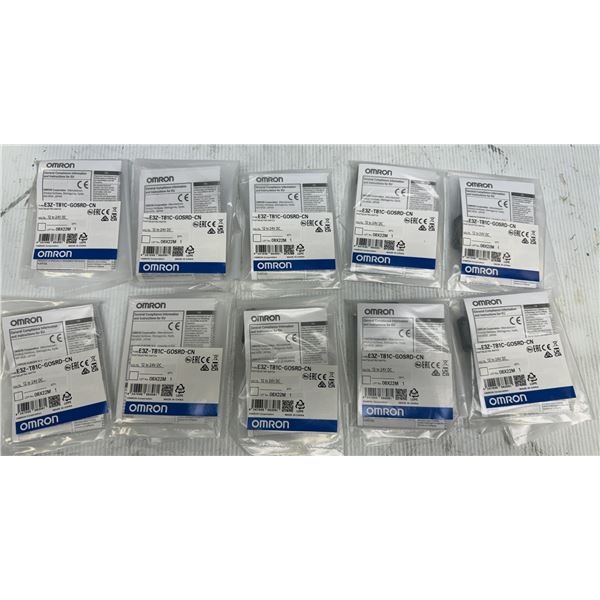 Lot of (10) Omron #E3Z-T81C-G0SRD-CN Sensors