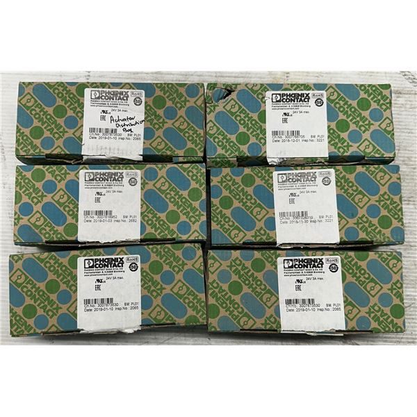 (6) Phoenix Contact #15 16 75 5/SACB-6/12-L-C GG SCO Sensor/Actuator Junction Boxes