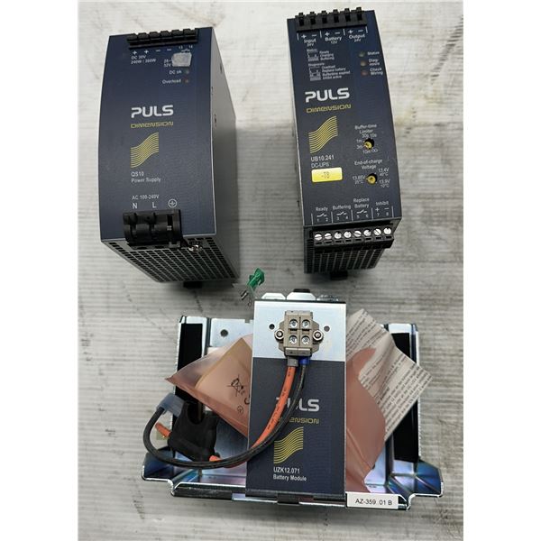 Lot of (3) Puls Power Supplies #QS10.301 / #UB10.241 / #UZK12.071