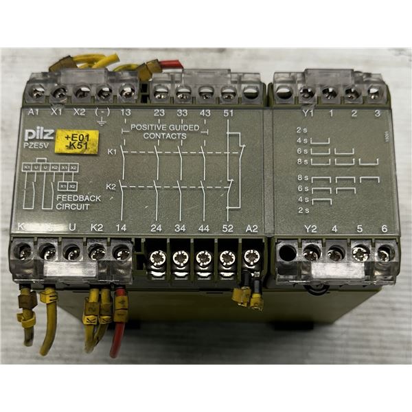 Pilz #100148 / PZE 5V8 s 110V AC Safety Relay