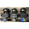 Image 1 : (3) Techmatic #DFS075-SR11-M-P Pneumatic Valve Actuators w/#ALS-400M2 Mechanical Switches