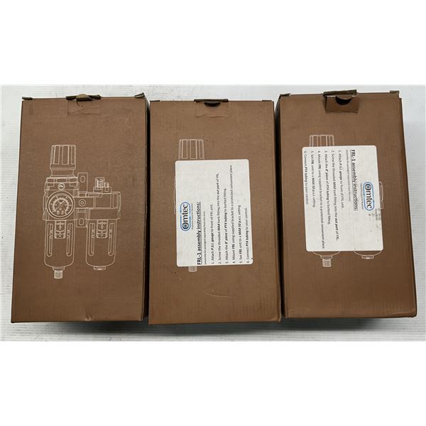 (3) Omtec #AC3010-02 Model FRL1-FR Air Filters