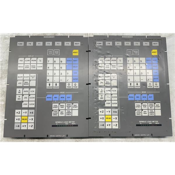 (2) FUJI #645538001 Spindle Load Meter Keypad AB12C-2070/_E1