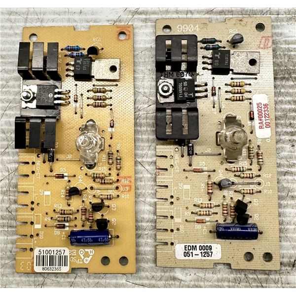 (2) Circuit Boards #51001257 / 041-1051 REV. F