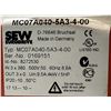Image 4 : Sew Eurodrive #8272530 Type MC07A040-5A3-4-00 Movitrac Inverter