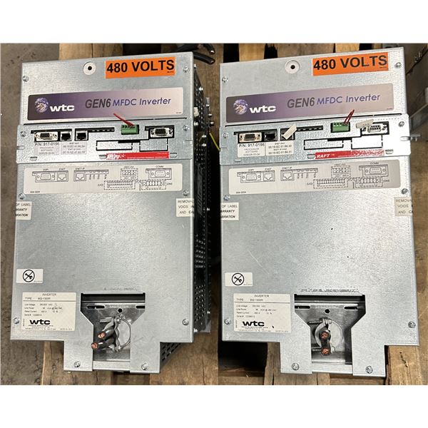 (2) WTC #902-1300R Gen 6 MFDC Inverters