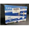 Image 3 : 6-Pack G45 40W LED Edison Light Bulbs; Half Chrome, E26 Base 2700K, Warm White - New