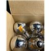 Image 6 : 6-Pack G45 40W LED Edison Light Bulbs; Half Chrome, E26 Base 2700K, Warm White - New