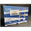 Image 3 : 6-Pack G45 40W LED Edison Light Bulbs; Half Chrome, E26 Base 2700K, Warm White - New