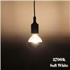 Image 6 : 6-Pack G45 40W LED Edison Light Bulbs; Half Chrome, E26 Base 2700K, Warm White - New