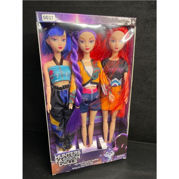 K-Pop Demon Hunters 3PC Fashion Dolls Toy Set - Brand New
