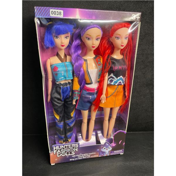 K-Pop Demon Hunters 3PC Fashion Dolls Toy Set - Brand New