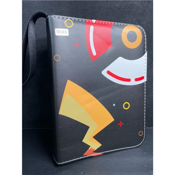 Leather Premium Pokemon Card Storage Binder (Pokeball Design) Holds Approx. 400 Cards - New