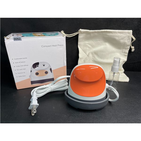 Mini Heat Press Machine for HTV/Cricut Projects; Small Iron-On Press for Heat Transfer Crafts - New!