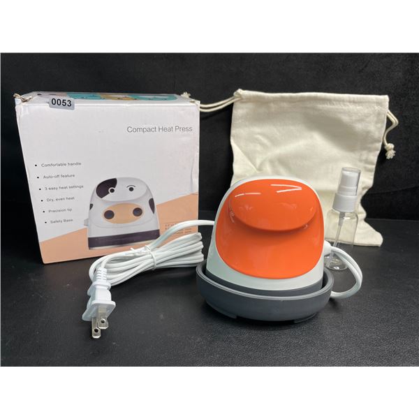 Mini Heat Press Machine for HTV/Cricut Projects; Small Iron-On Press for Heat Transfer Crafts - New!